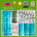 leaf printed microfiber fabric /shower curtain fabric